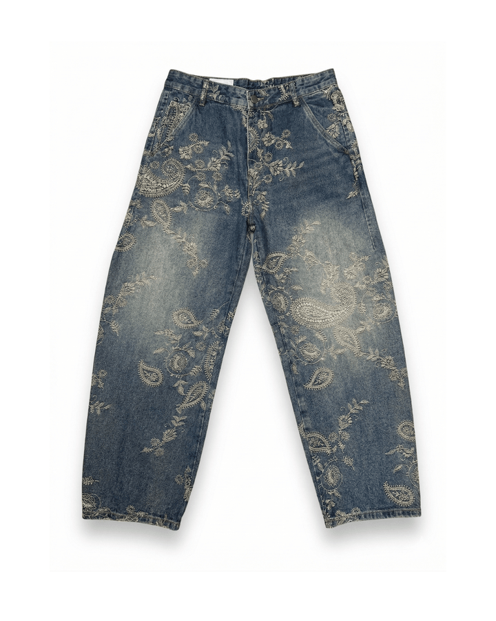 EMBROIDED BAGGY DENIM 26504