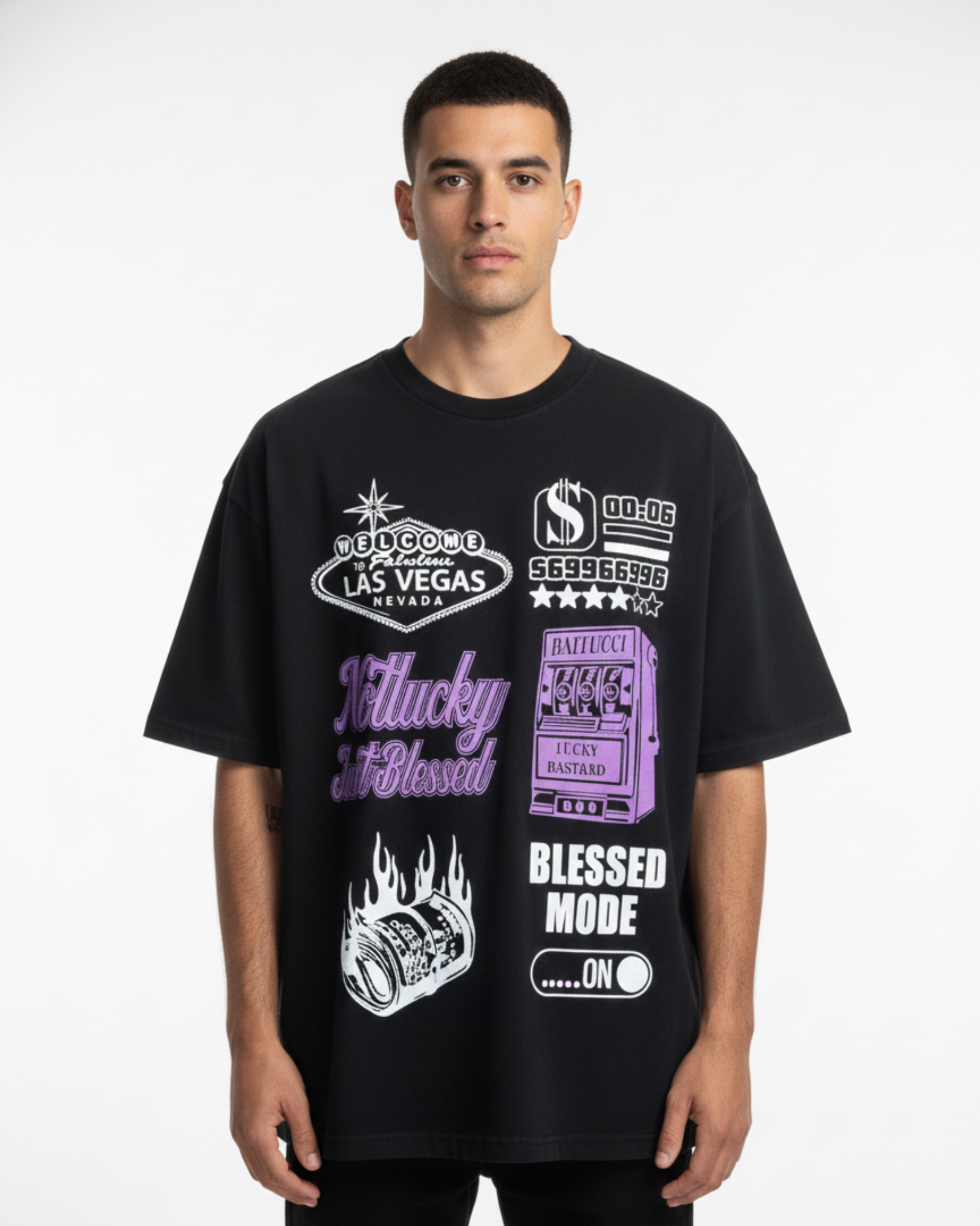 PREMIUM OVERSIZE FRONT & BACK PRINT TEE 2