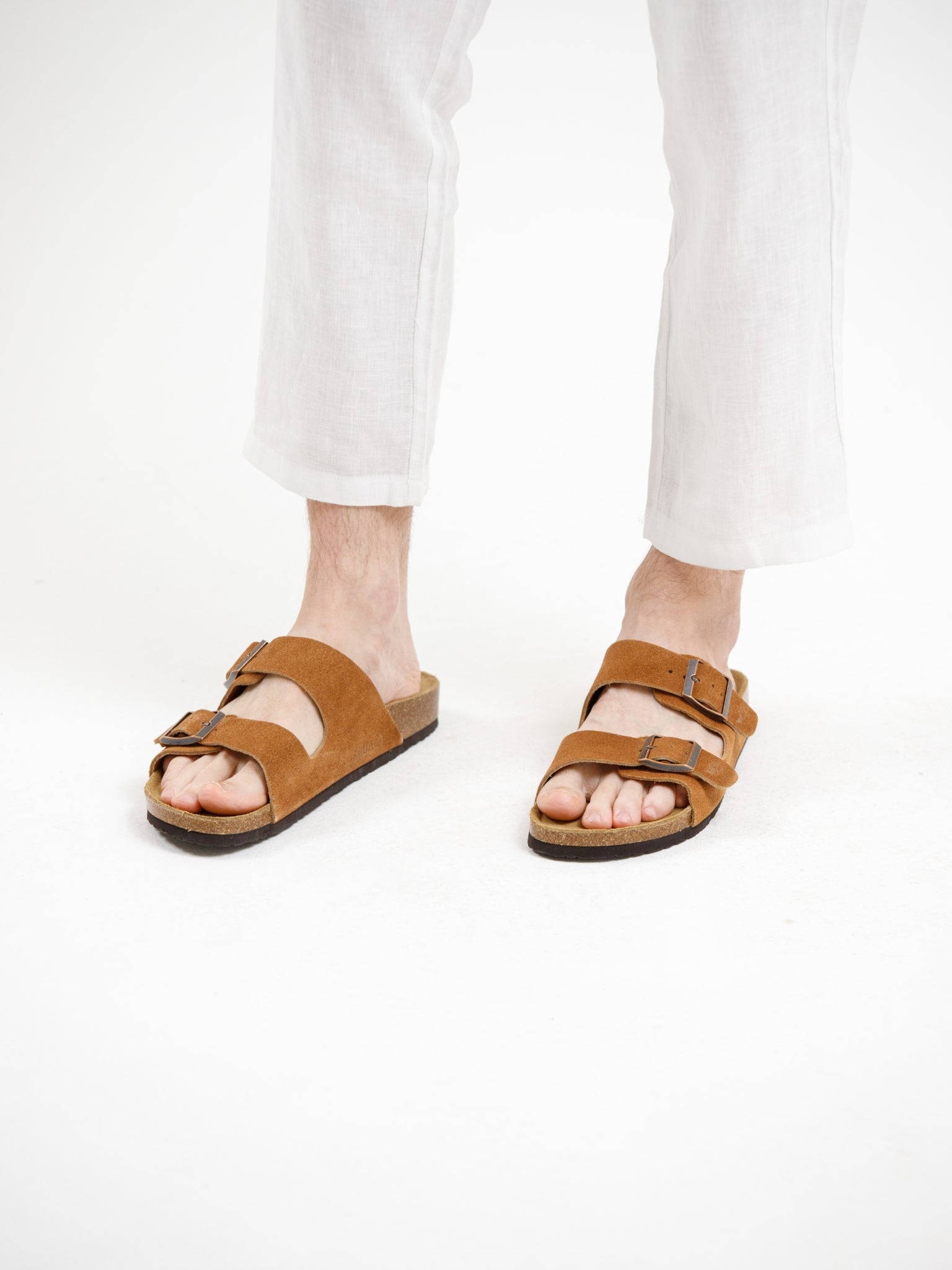 Double Strap Sandal - Brown