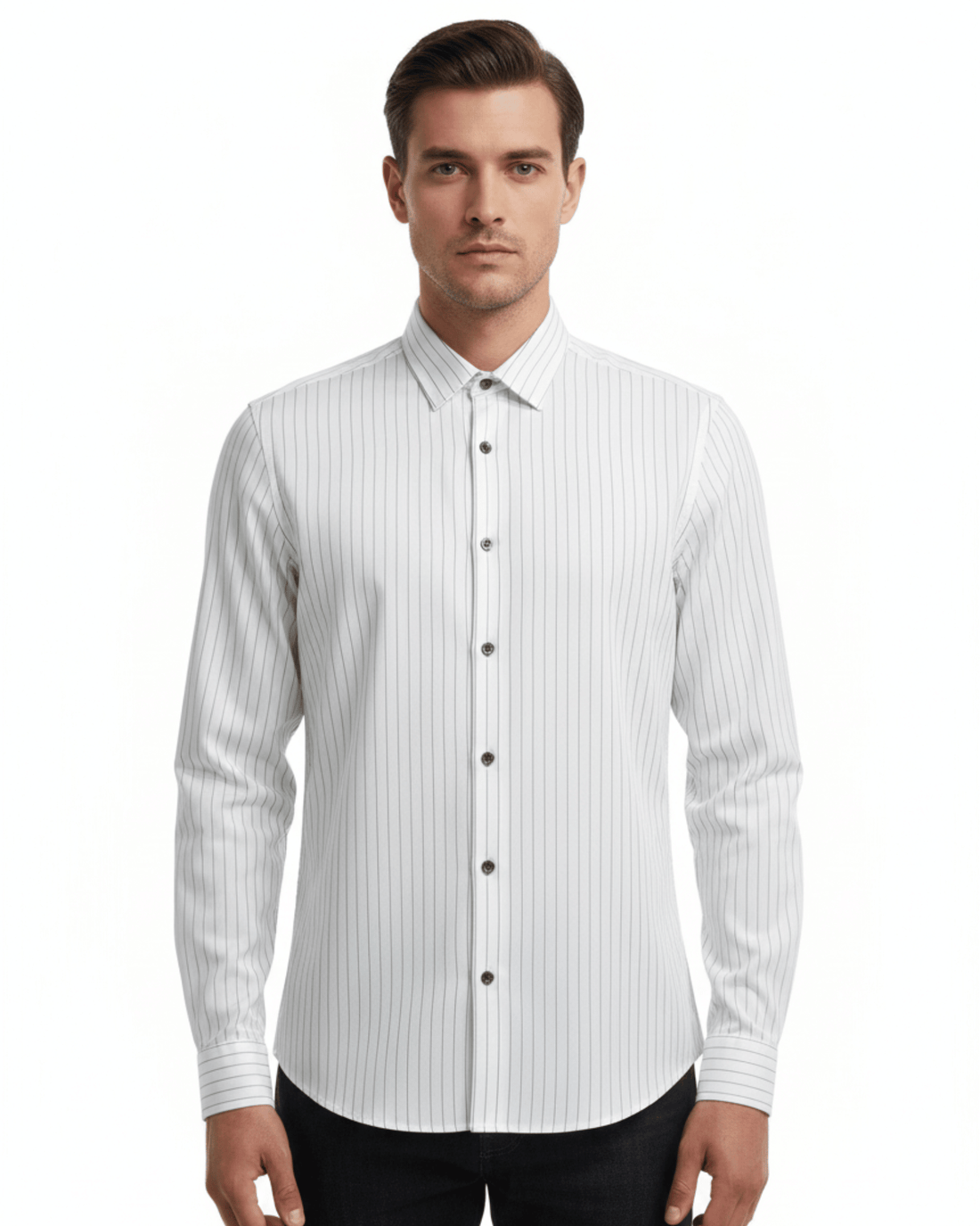 PREMIUM FORMAL STRIPED LS SHIRT