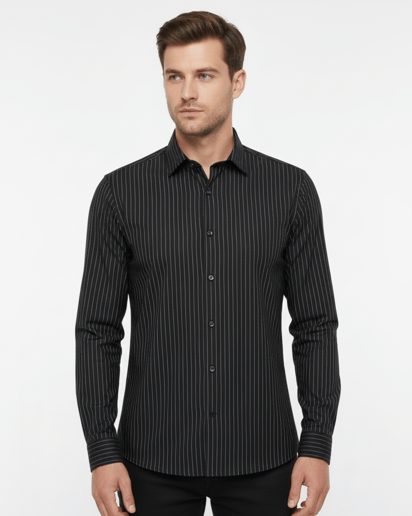PREMIUM FORMAL STRIPED LS SHIRT