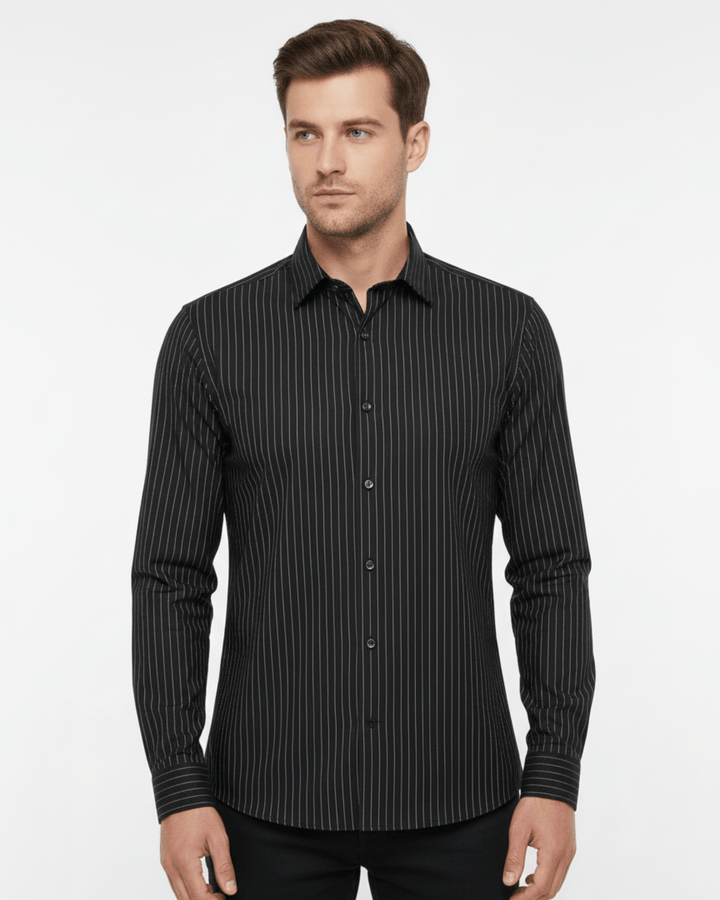PREMIUM FORMAL STRIPED LS SHIRT