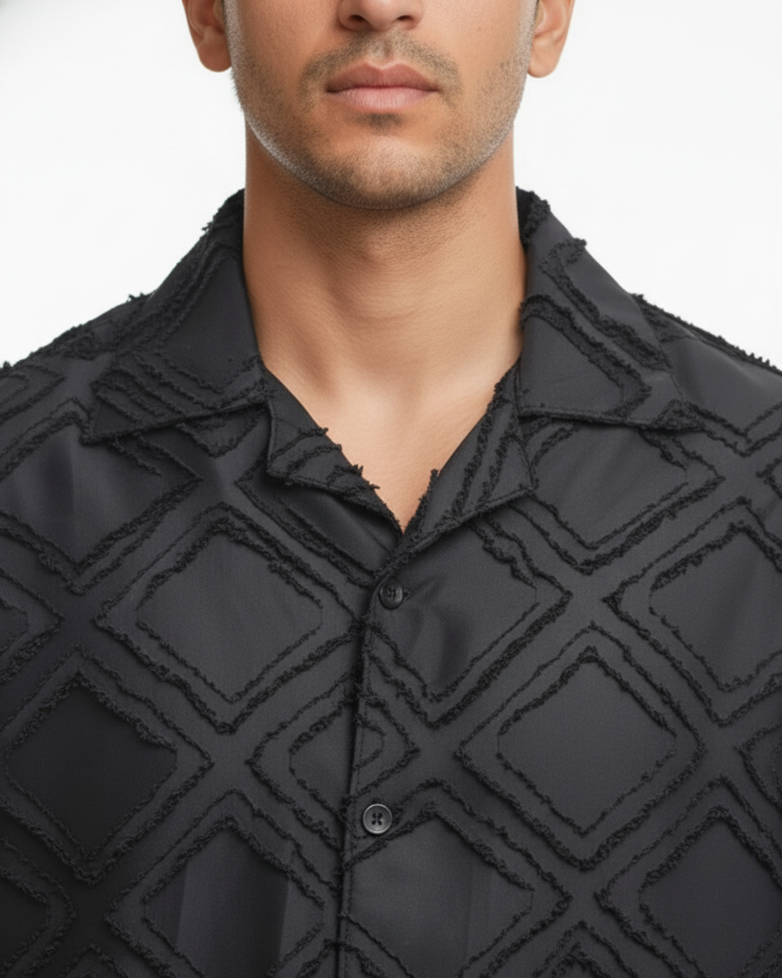 TEXTURED CUBAN COLLAR SHIRTS