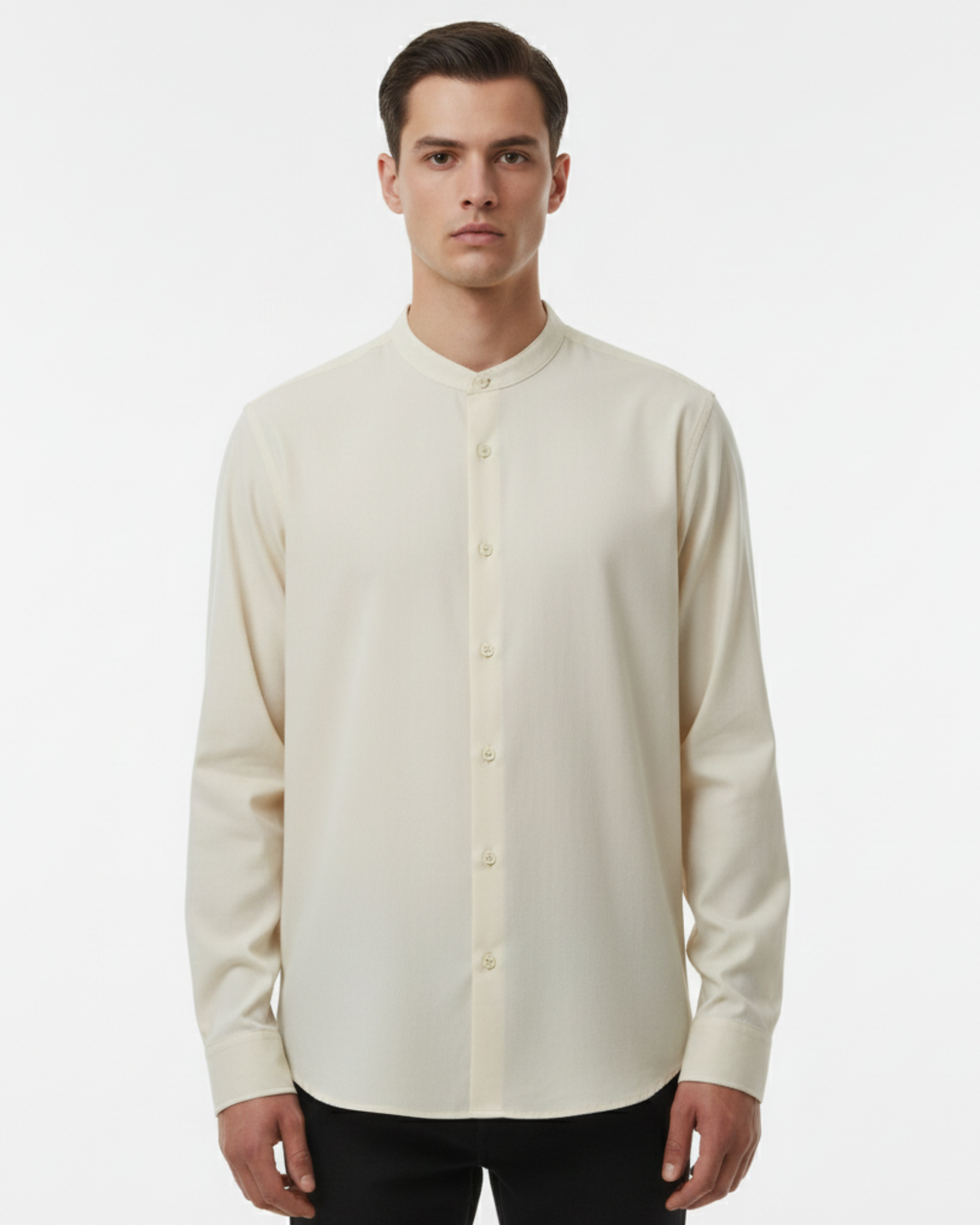 SQUALO BAND COLLAR LS SHIRT