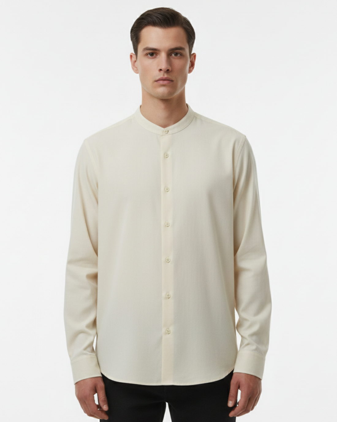 SQUALO BAND COLLAR LS SHIRT