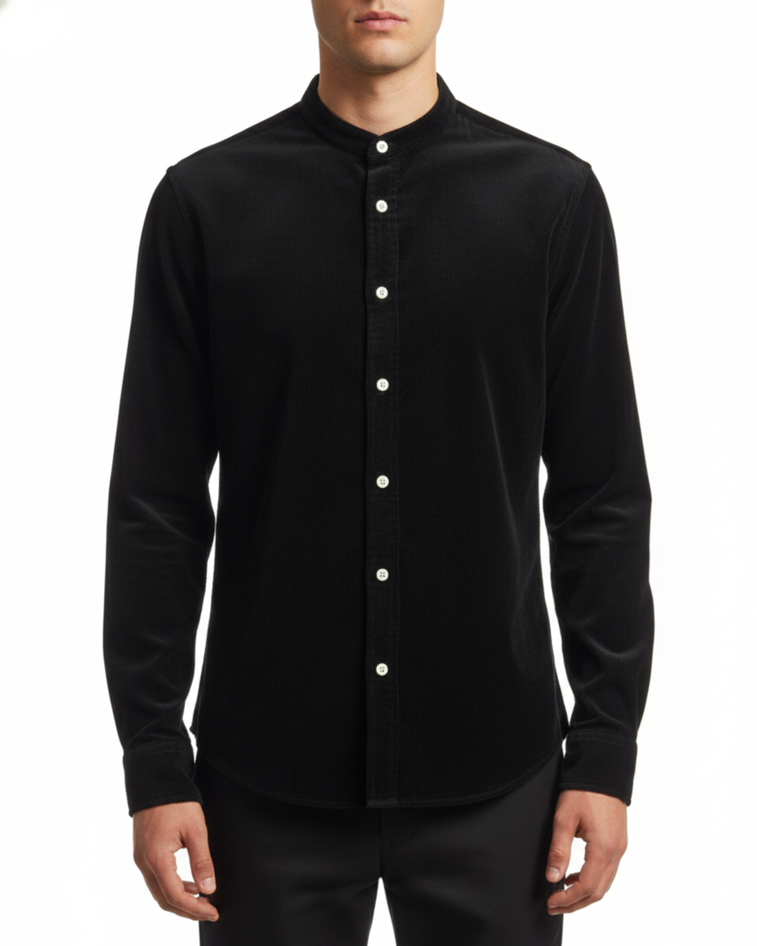 SQUALO BAND COLLAR LS SHIRT