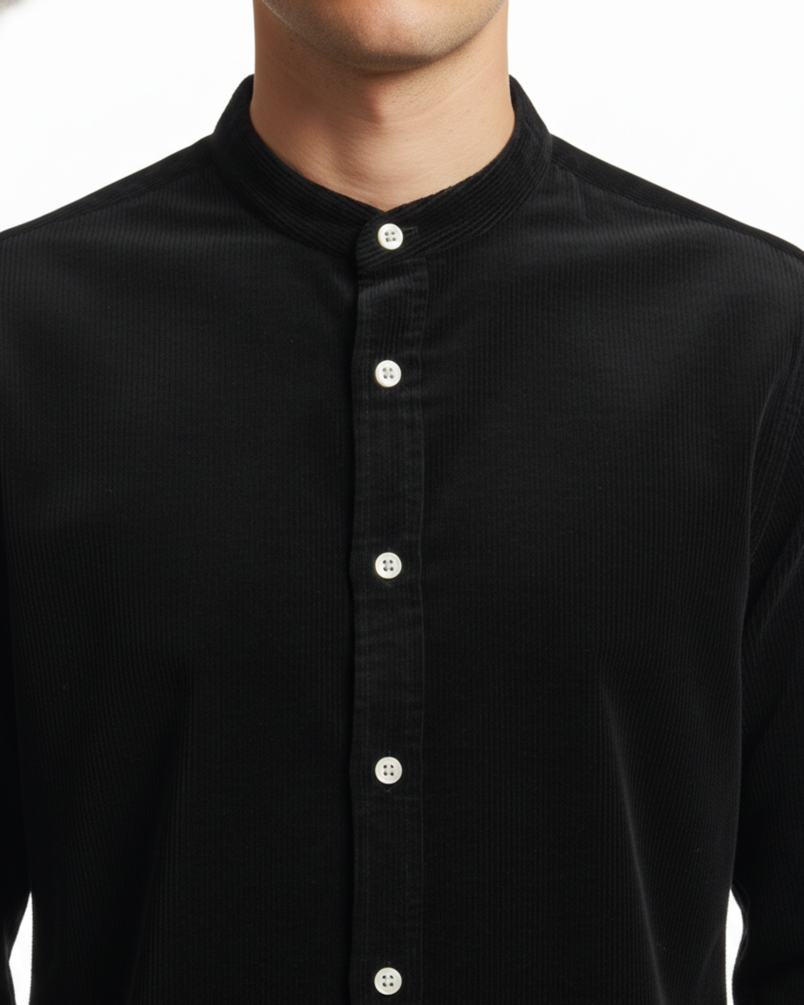 SQUALO BAND COLLAR LS SHIRT