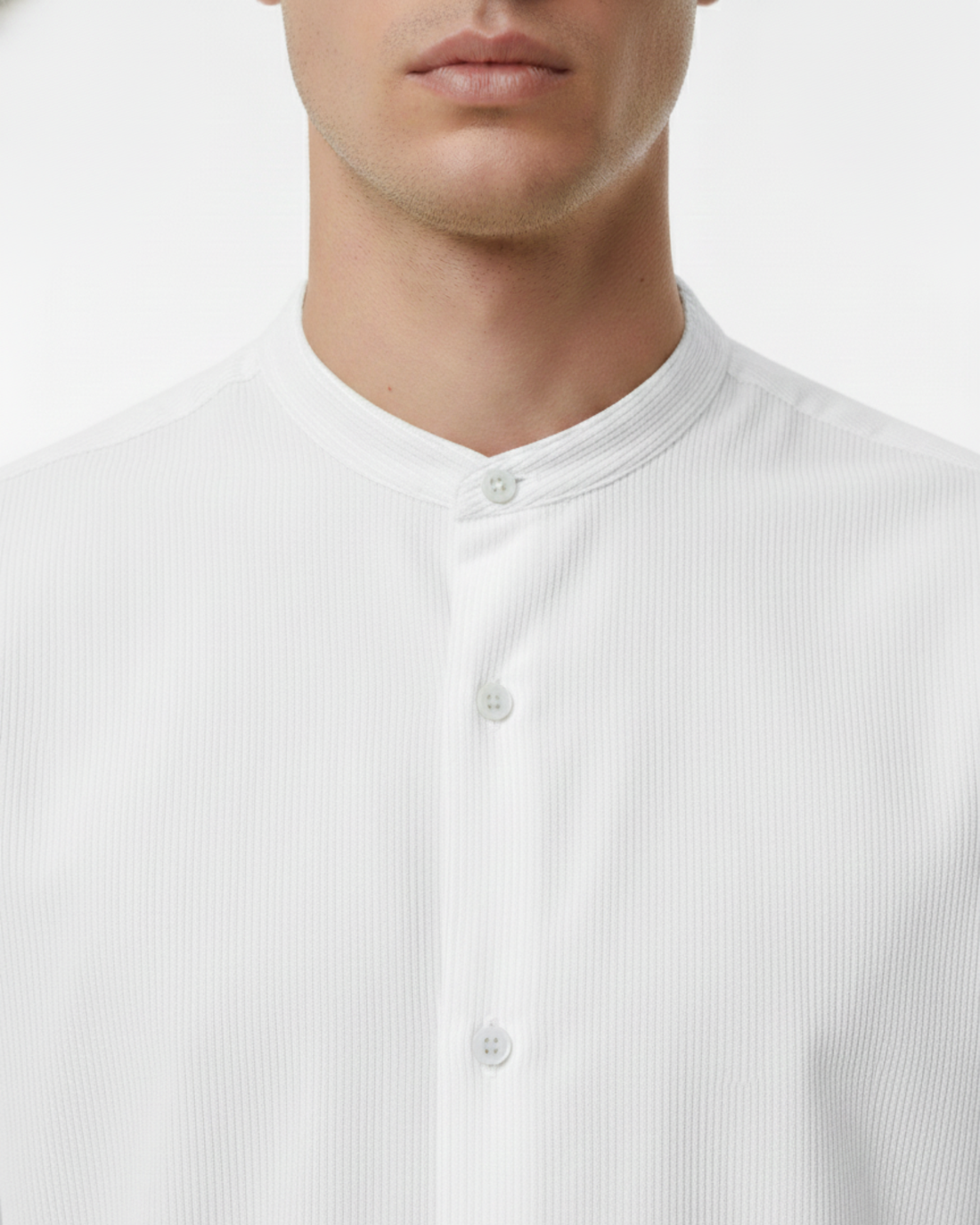 SQUALO BAND COLLAR LS SHIRT