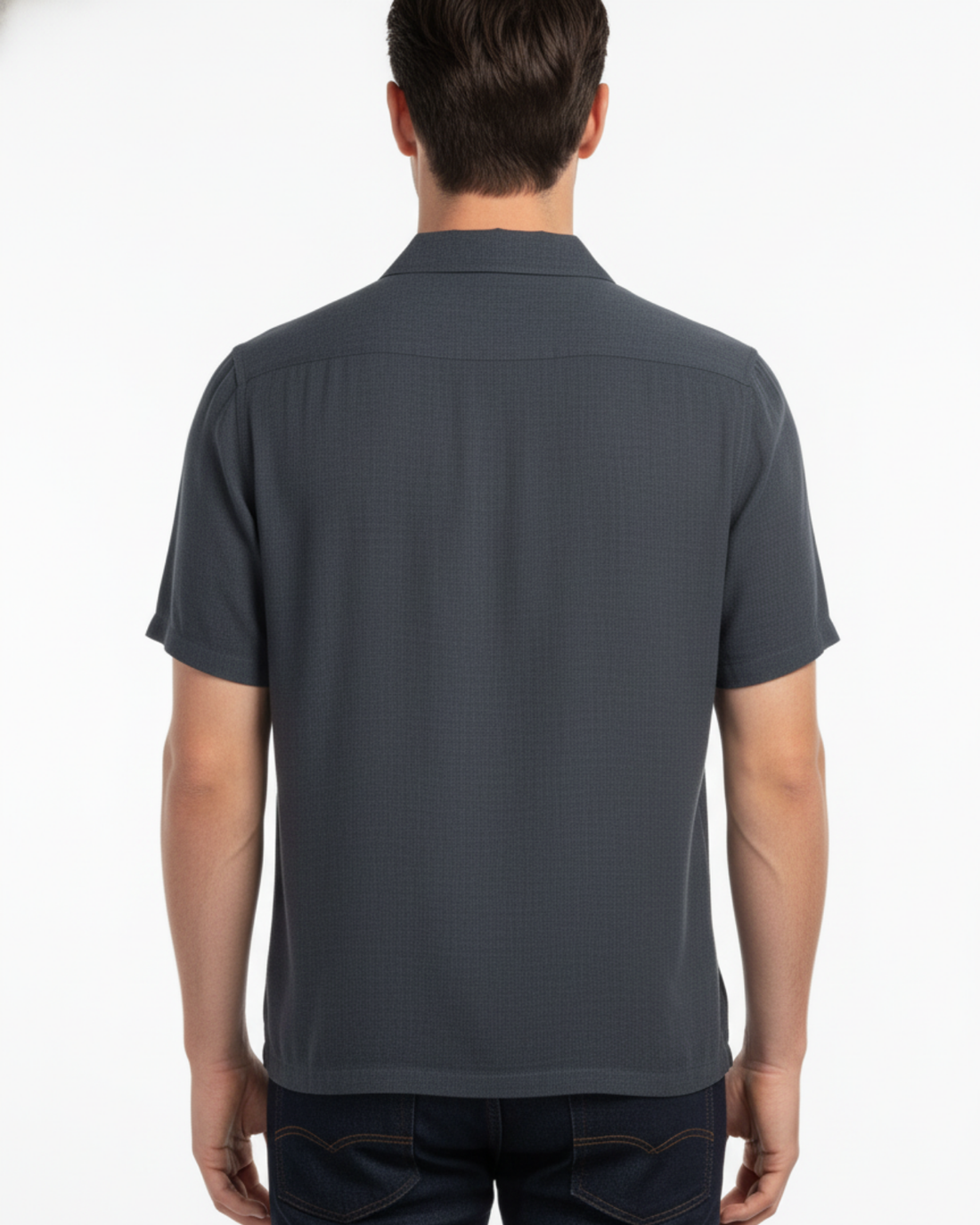 LINEN SHORT SLEEVE PLAIN SHIRTS