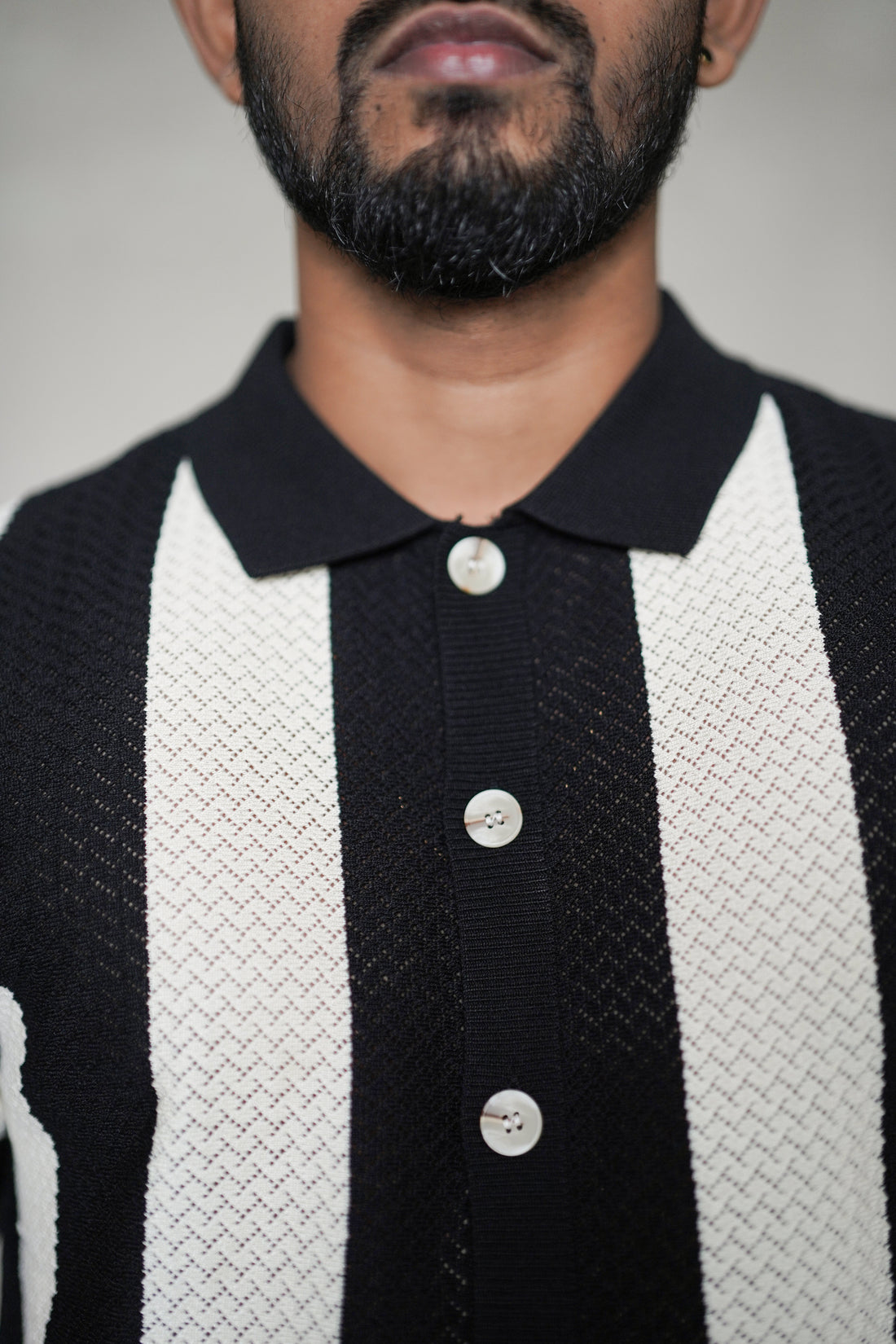 SQUALO KNIT STRIPED POLO G6