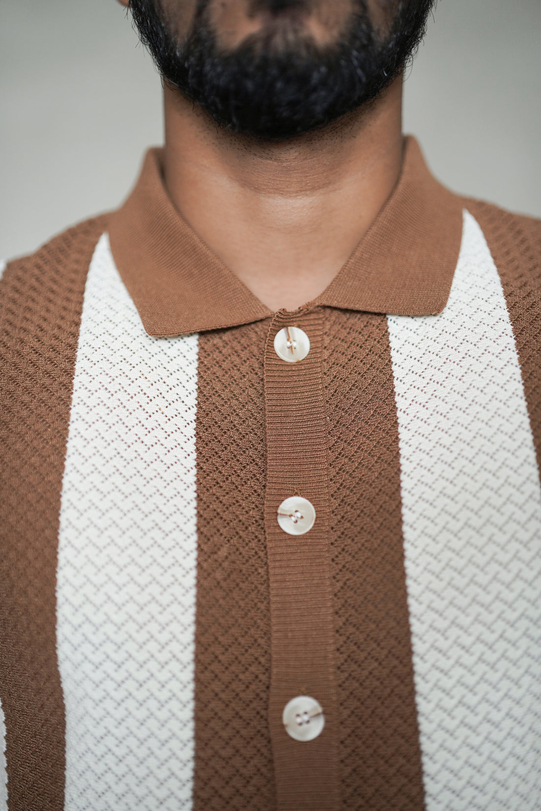 SQUALO KNIT STRIPED POLO G6