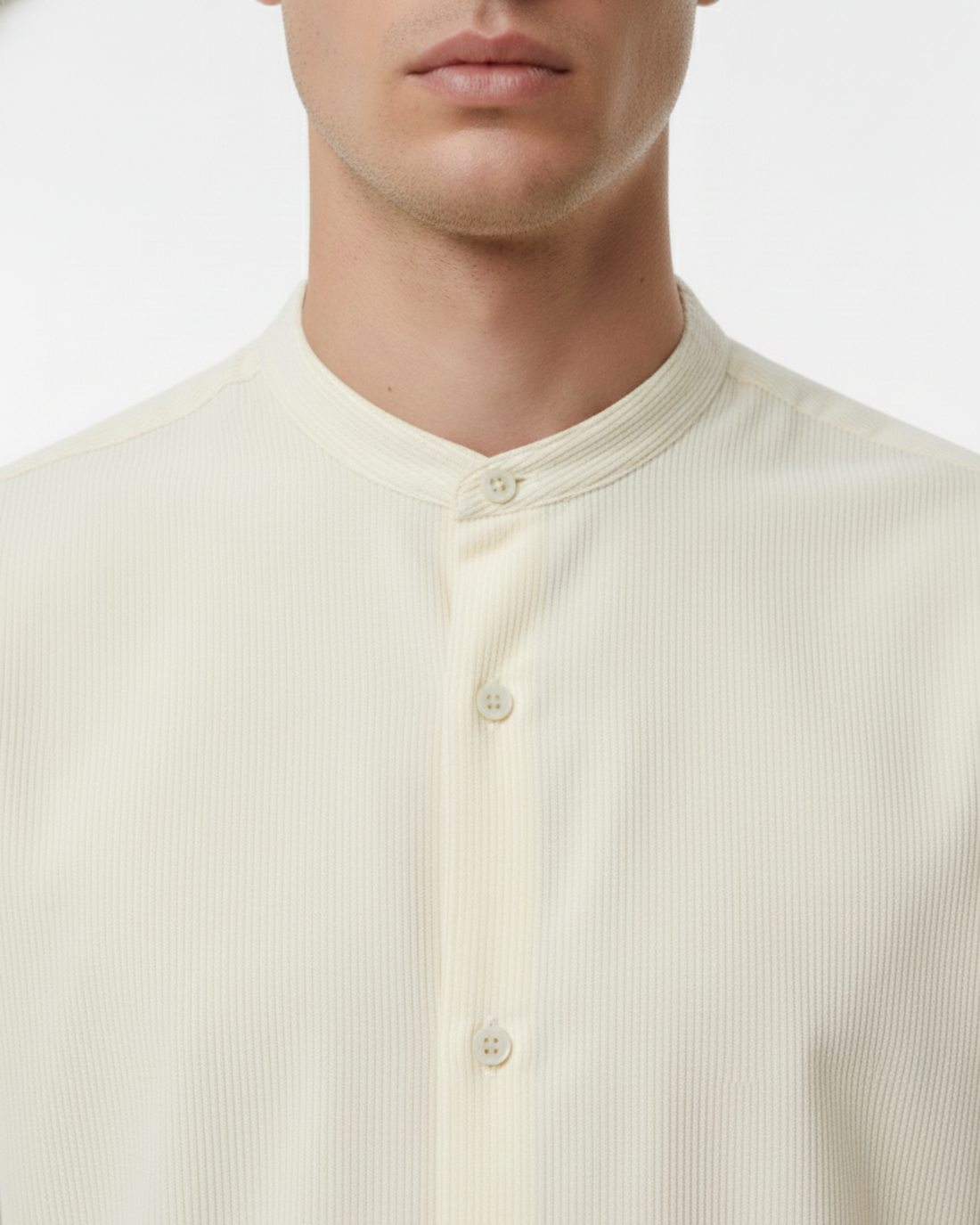 SQUALO BAND COLLAR LS SHIRT