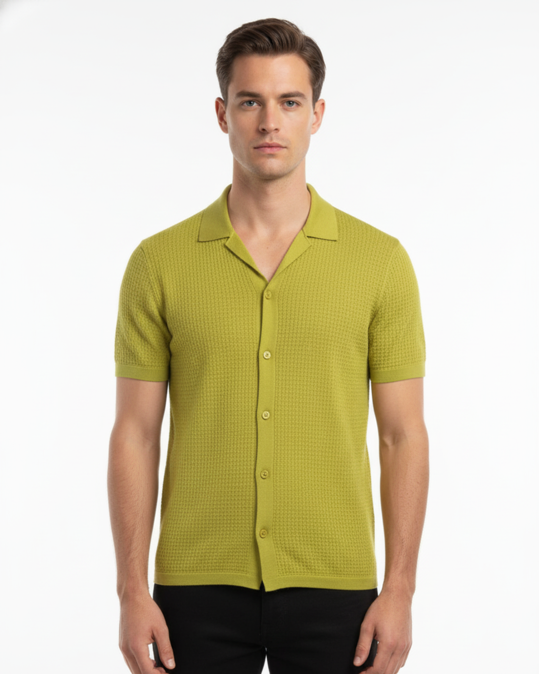 KNITTED SHORT SLEEVE SHIRTS