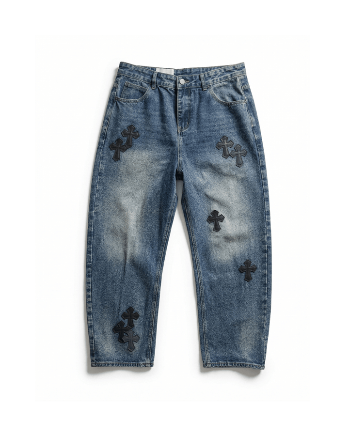 Embroided Baggy Denim 25376