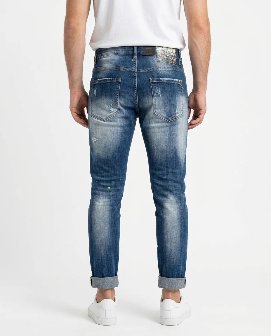 SLIM FIT PATCH DENIM 8051