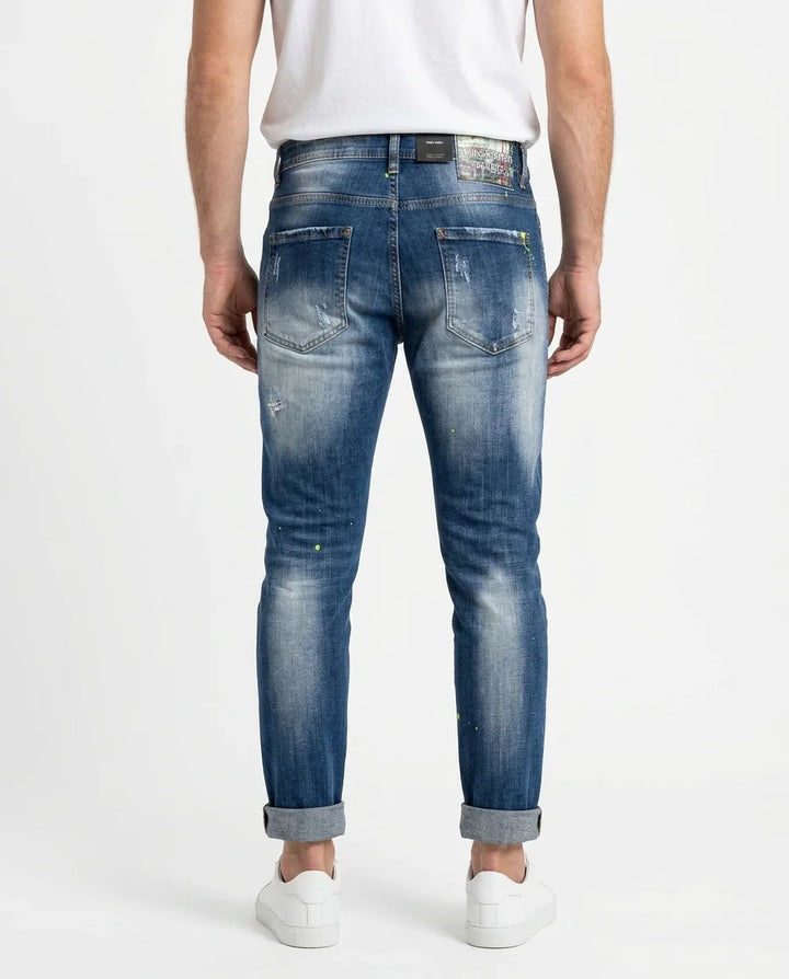 SLIM FIT PATCH DENIM 8051