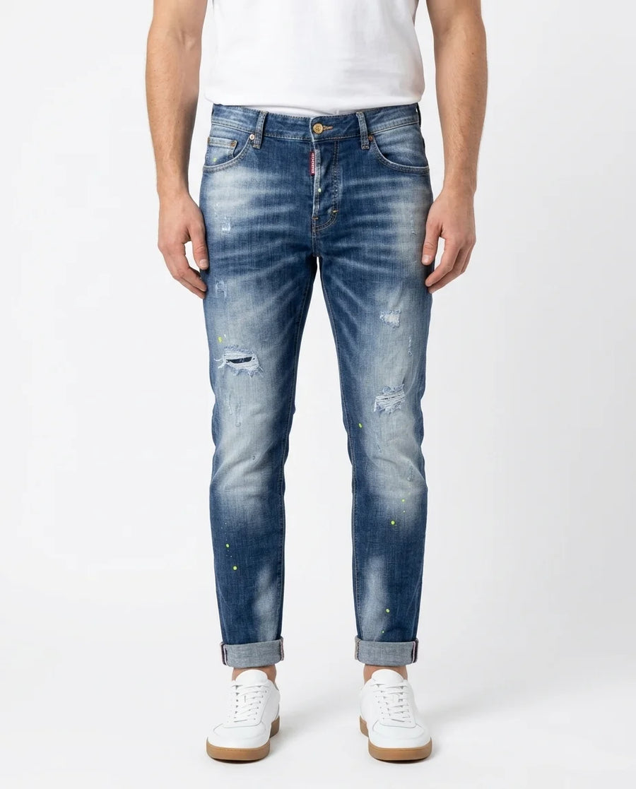 SLIM FIT PATCH DENIM 8051