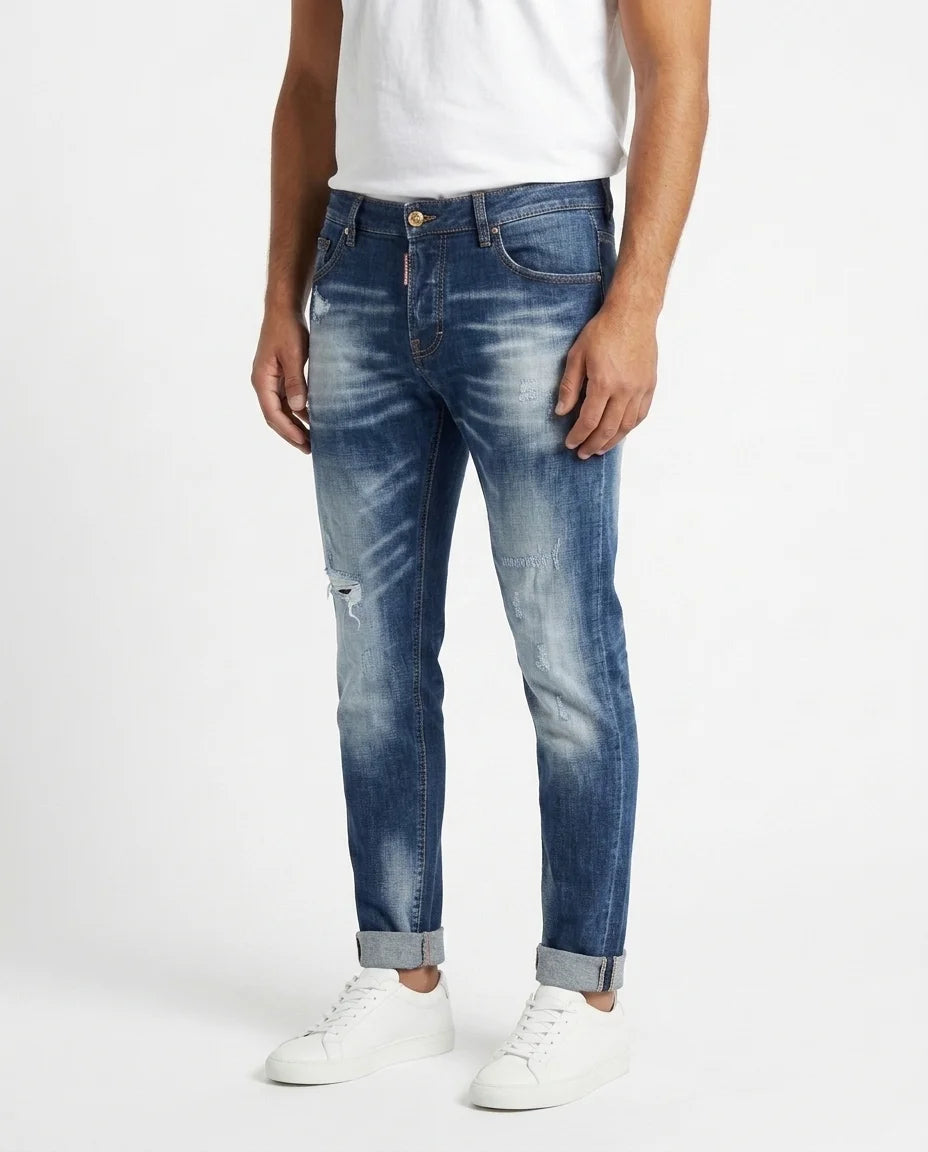SLIM FIT PATCH DENIM 8054