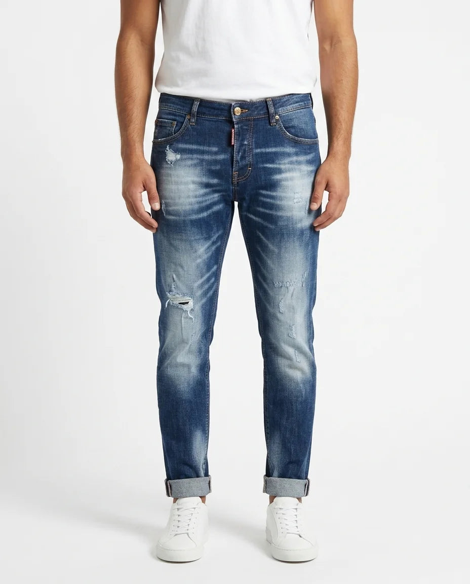 SLIM FIT PATCH DENIM 8054