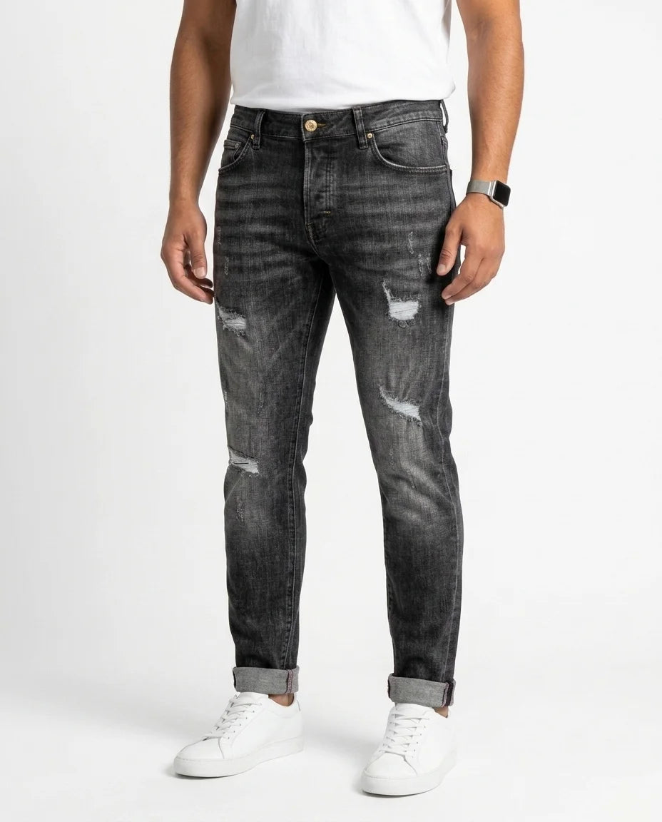 SLIM FIT PATCH DENIM 8067