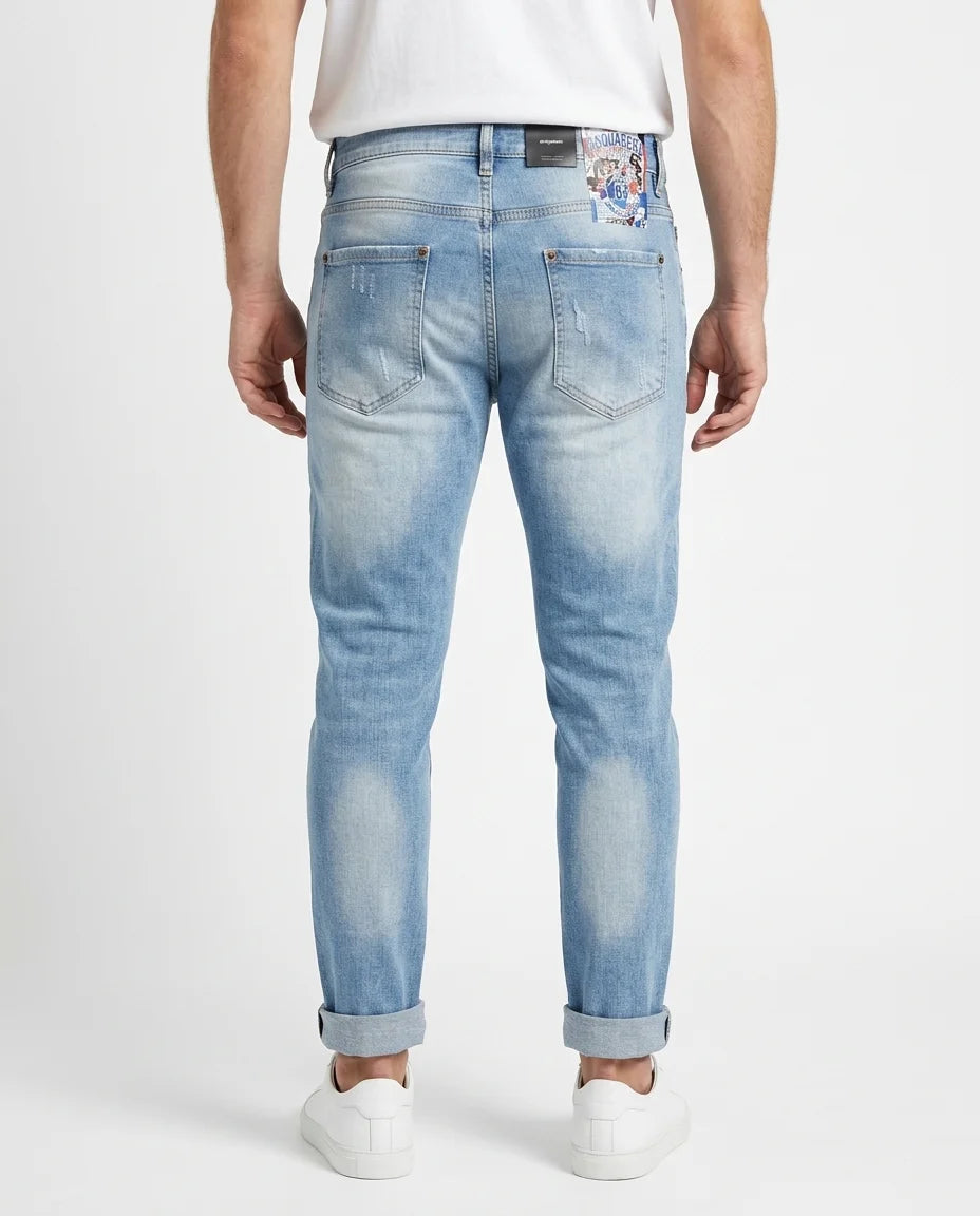 SLIM FIT PATCH DENIM 8069