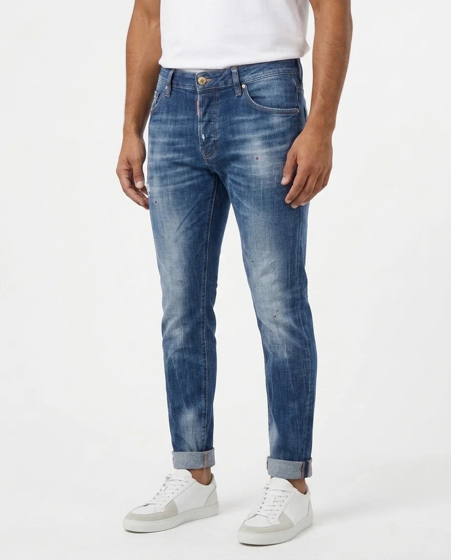 SLIM FIT PATCH DENIM 8098