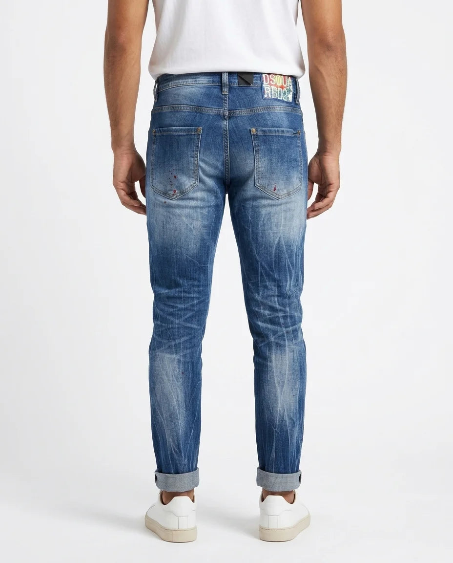 SLIM FIT PATCH DENIM 8098