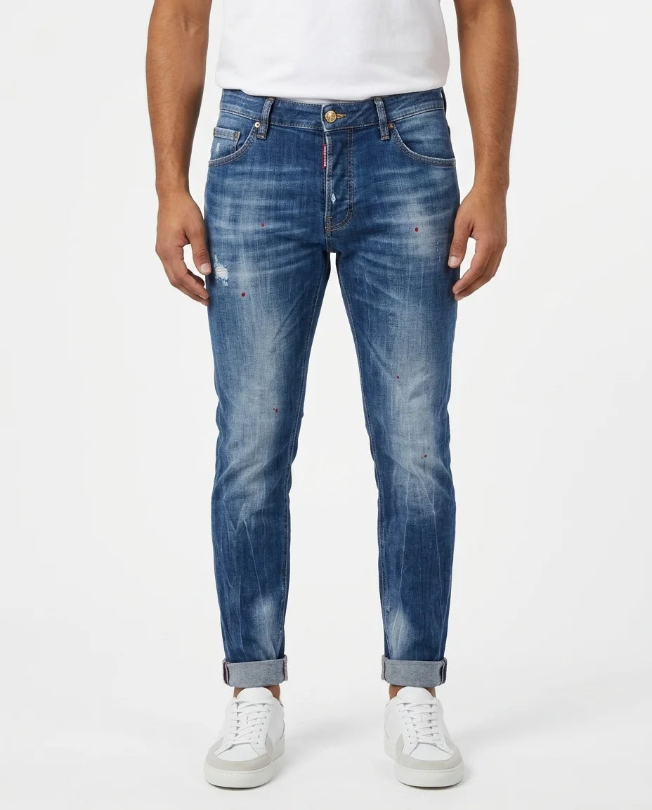 SLIM FIT PATCH DENIM 8098