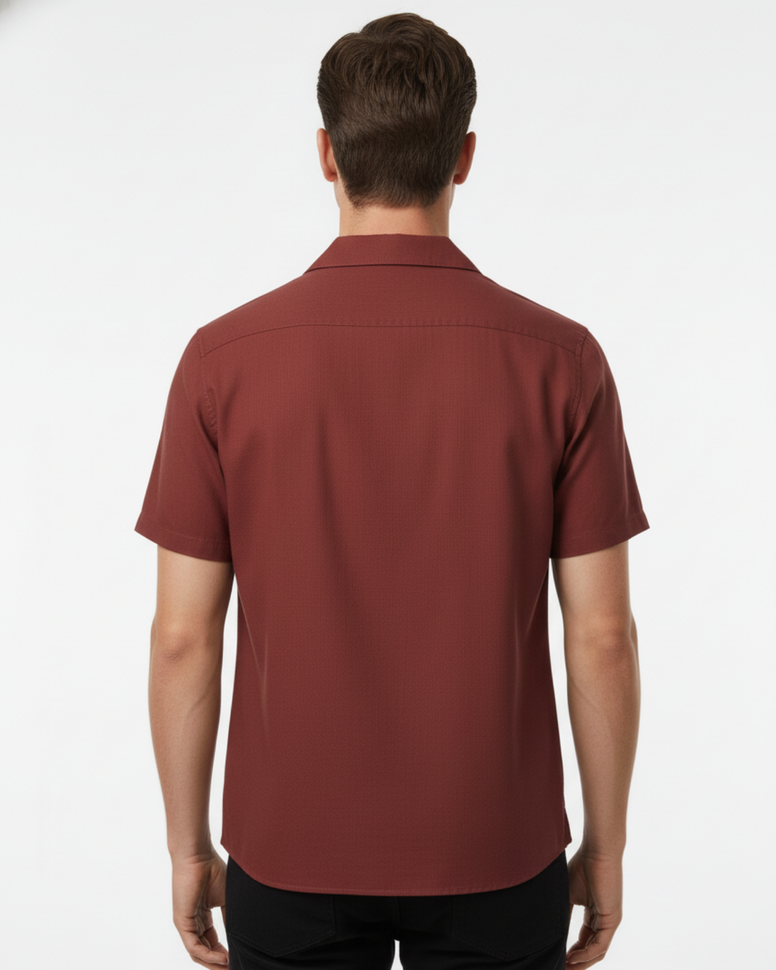 LINEN SHORT SLEEVE PLAIN SHIRTS