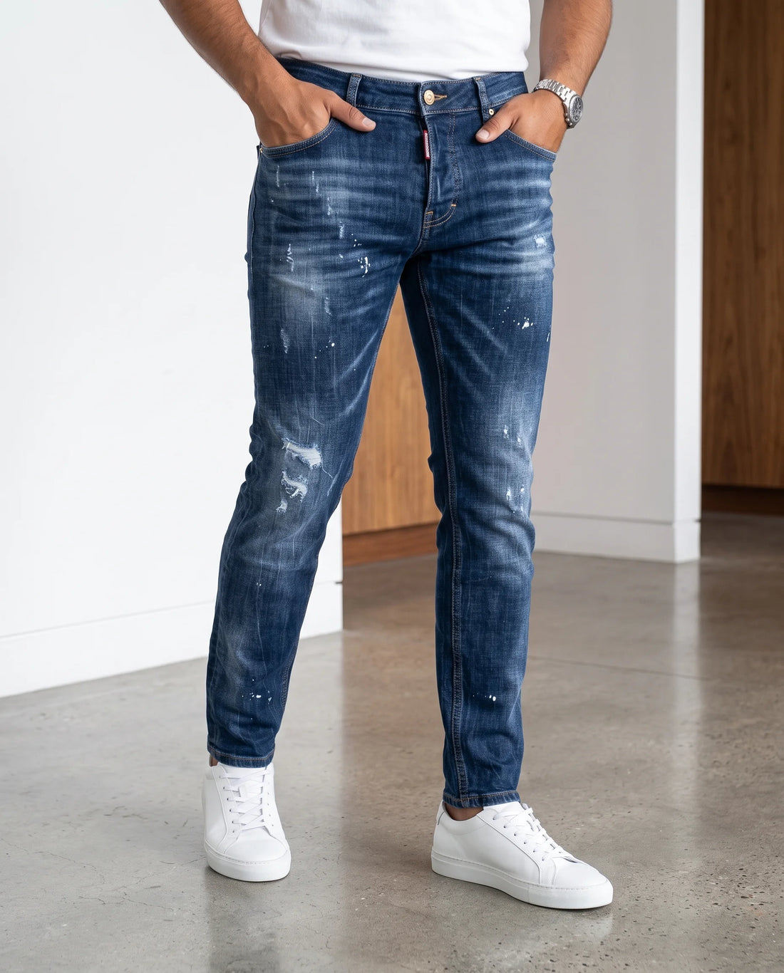 SLIM FIT PATCH DENIM 8107