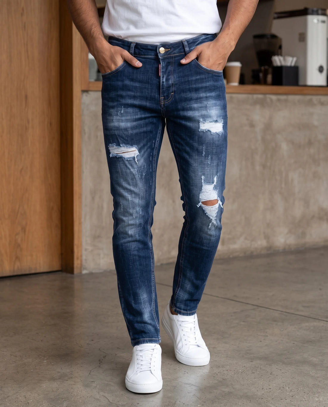SLIM FIT PATCH DENIM 8111