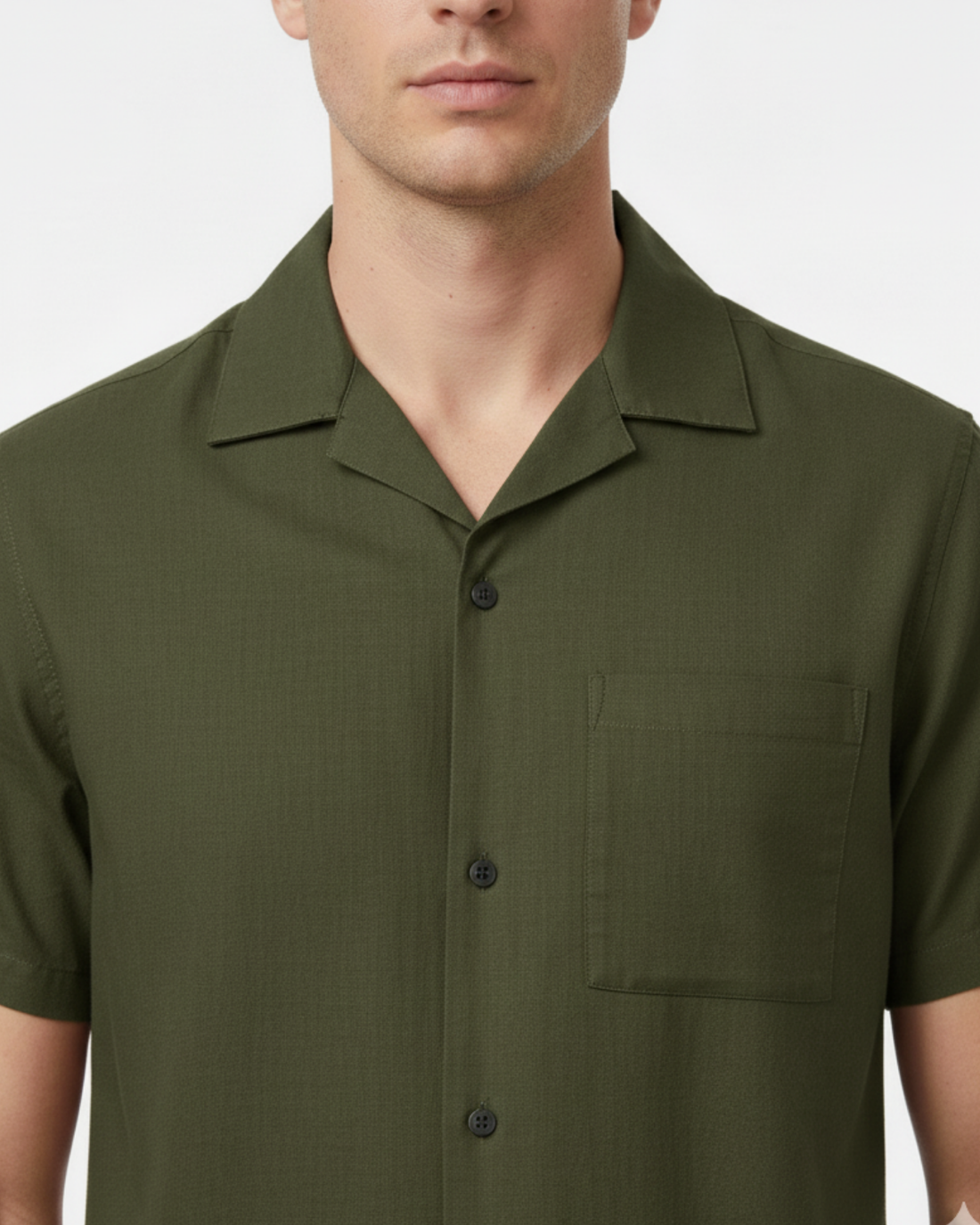 LINEN SHORT SLEEVE PLAIN SHIRTS