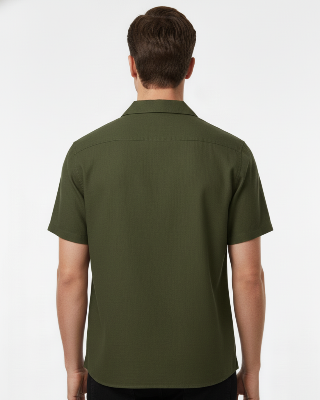 LINEN SHORT SLEEVE PLAIN SHIRTS