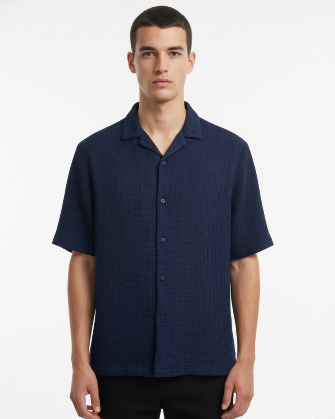 KNITTED HALF SLEEVE SHIRTS