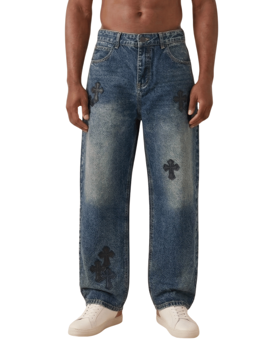 Embroided Baggy Denim 25376