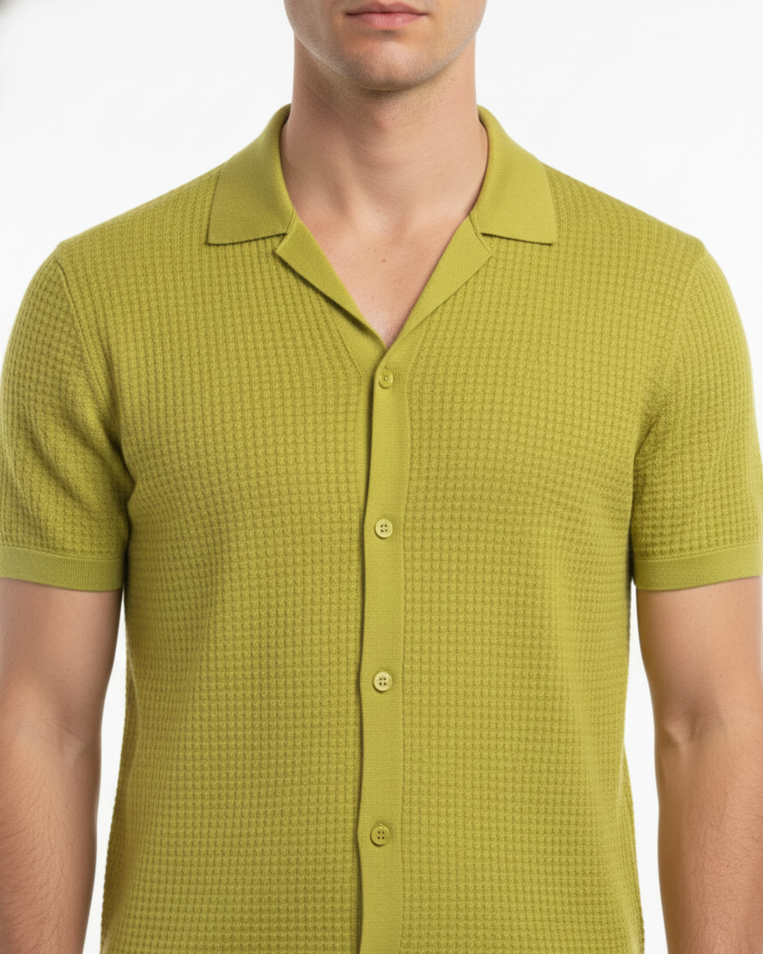 KNITTED SHORT SLEEVE SHIRTS