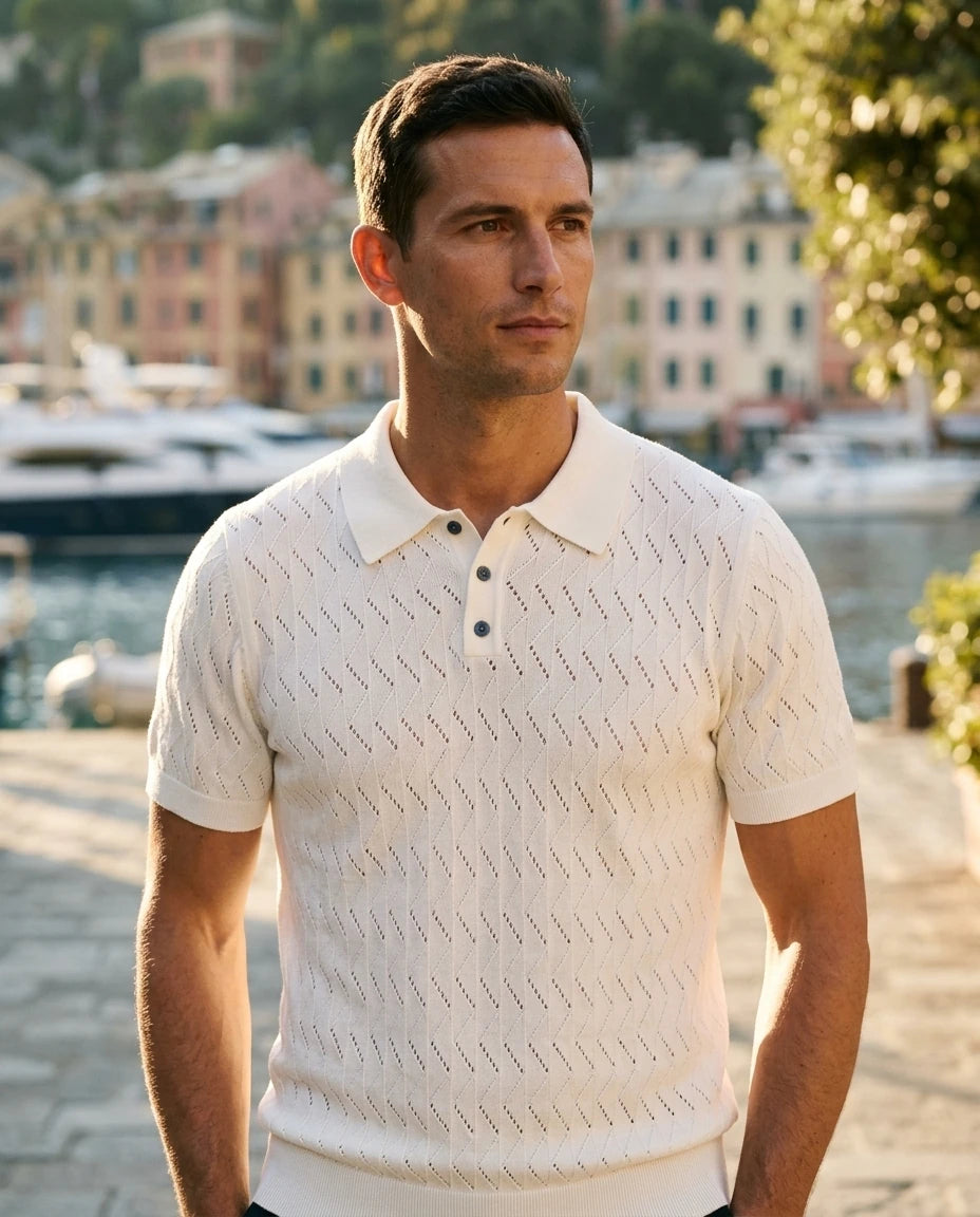 SQUALO KNIT POLO D26026