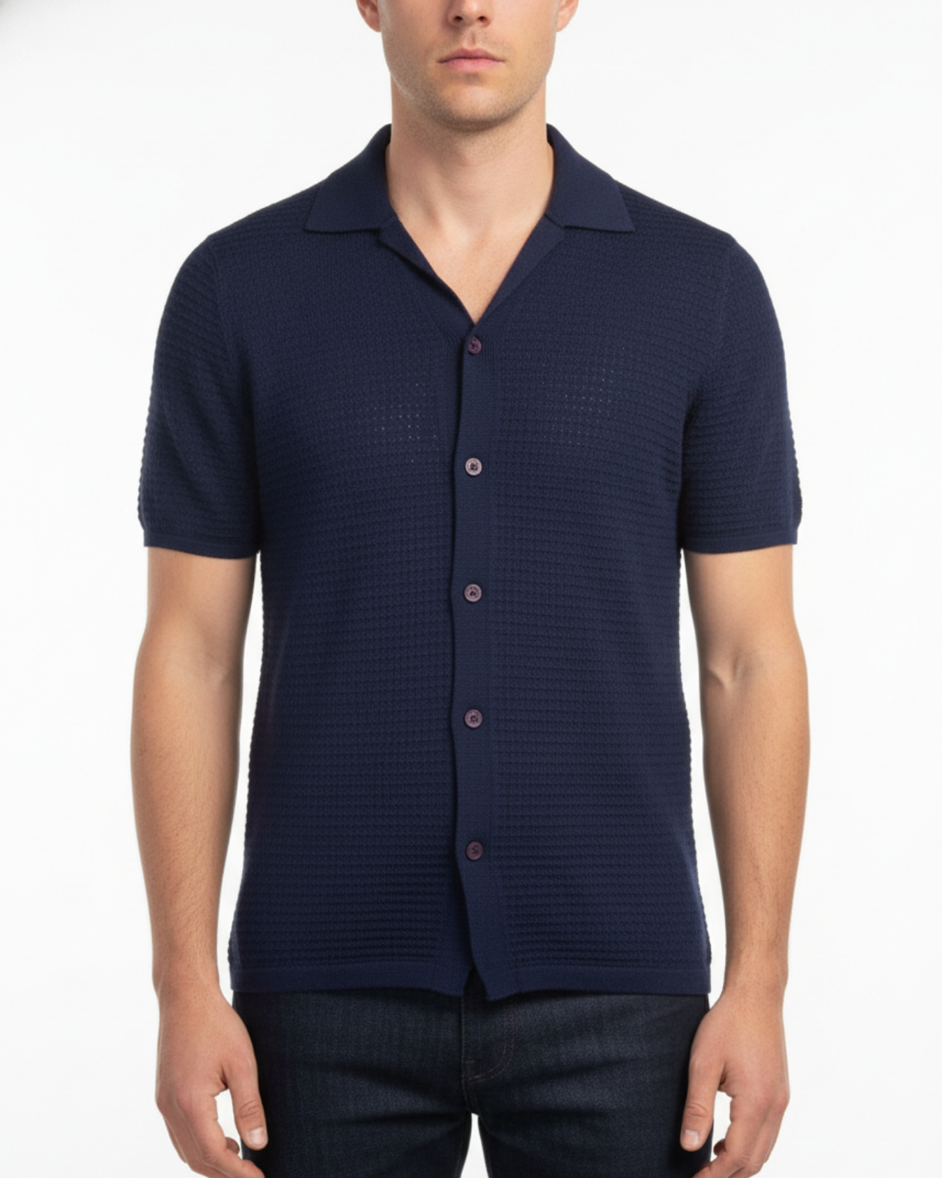 KNITTED SHORT SLEEVE SHIRTS