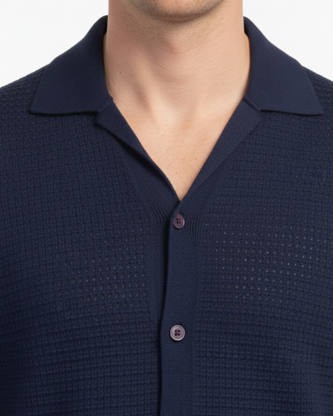 KNITTED SHORT SLEEVE SHIRTS