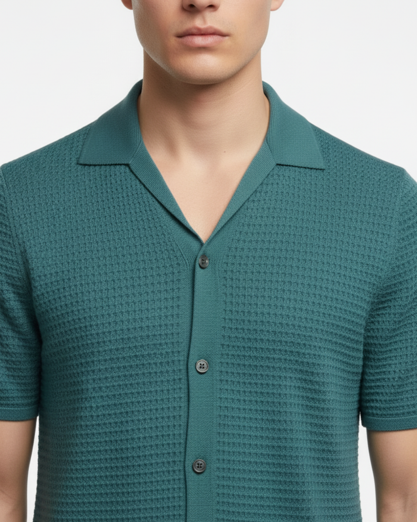 KNITTED SHORT SLEEVE SHIRTS