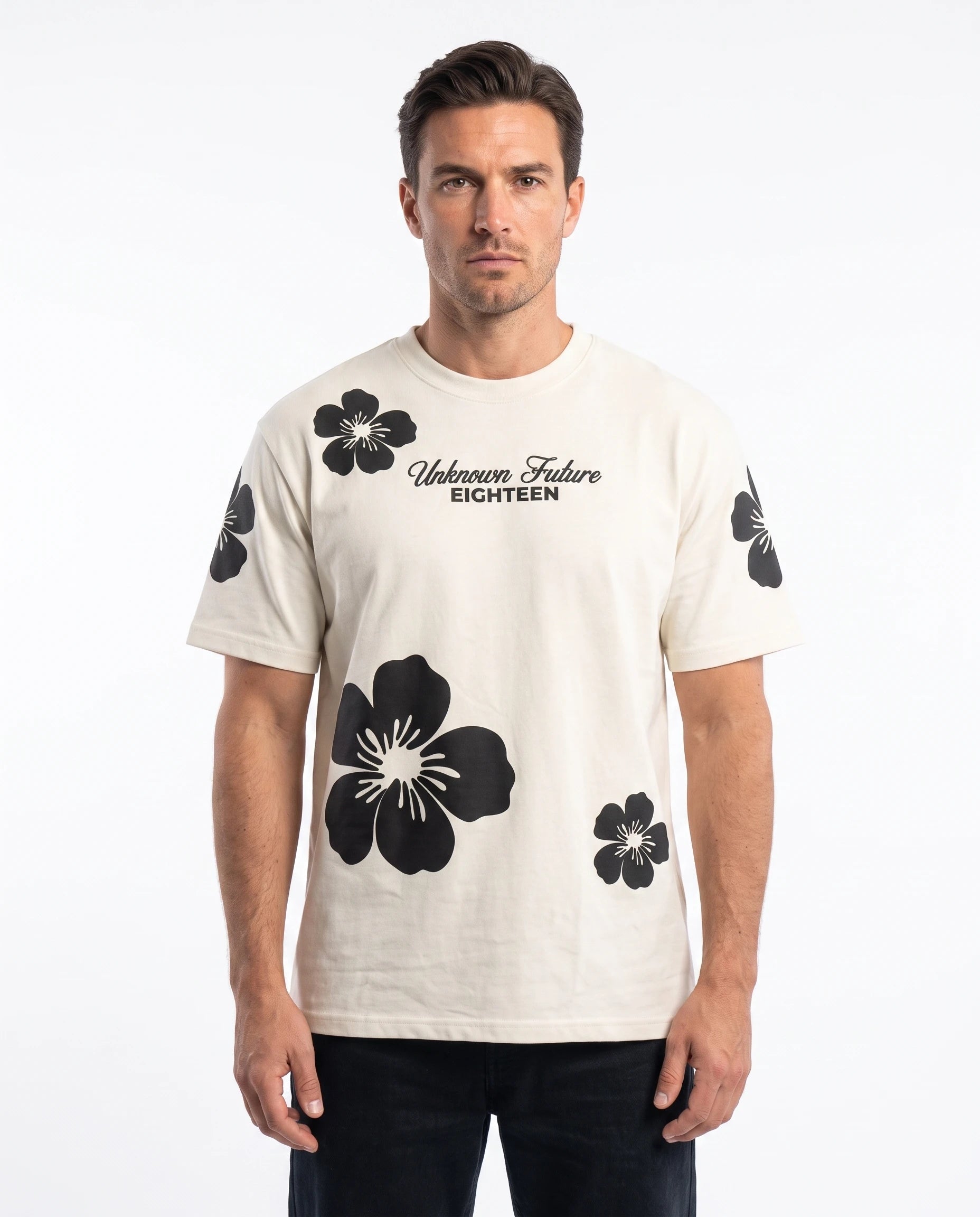 Oversized Graphic Tee - Tropical 06