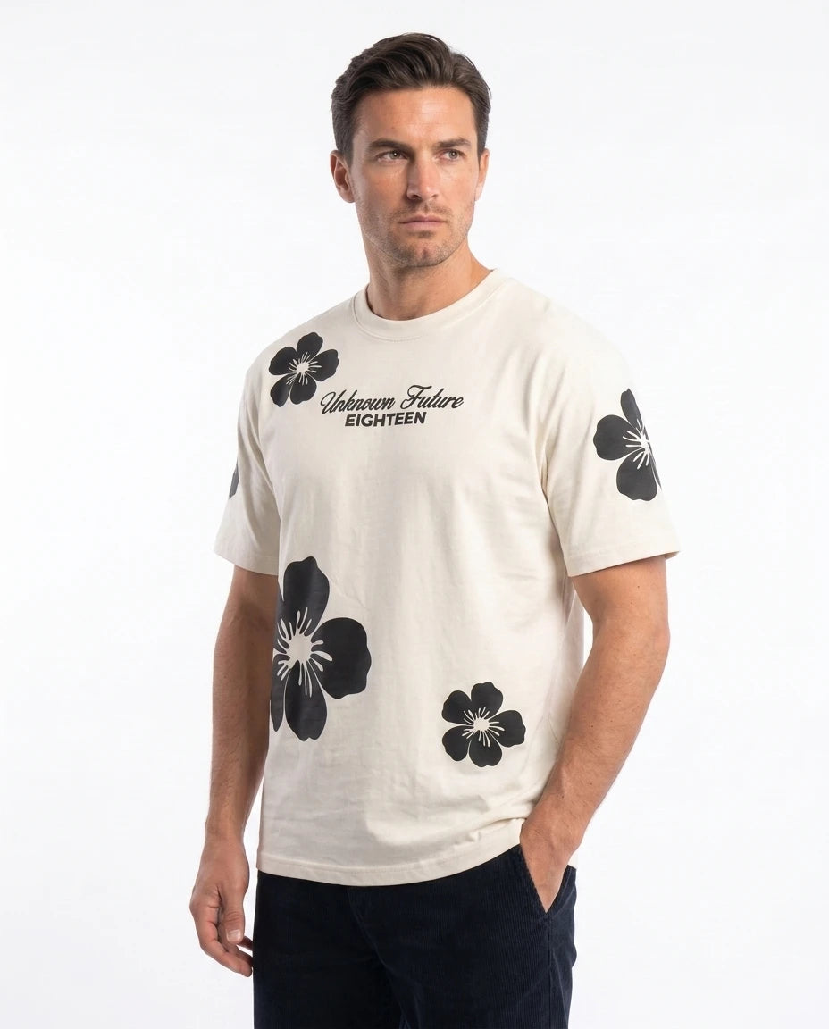 Oversized Graphic Tee - Tropical 06