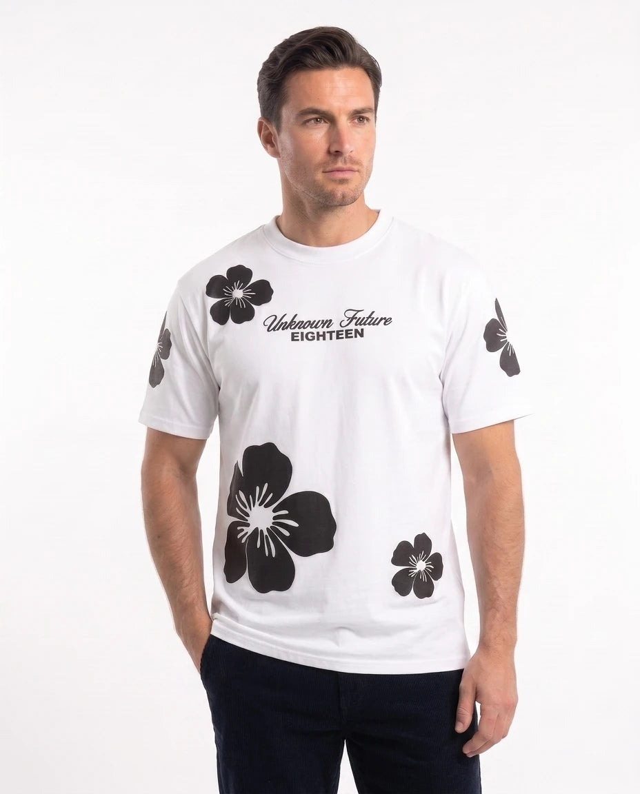 Oversized Graphic Tee - Tropical 06