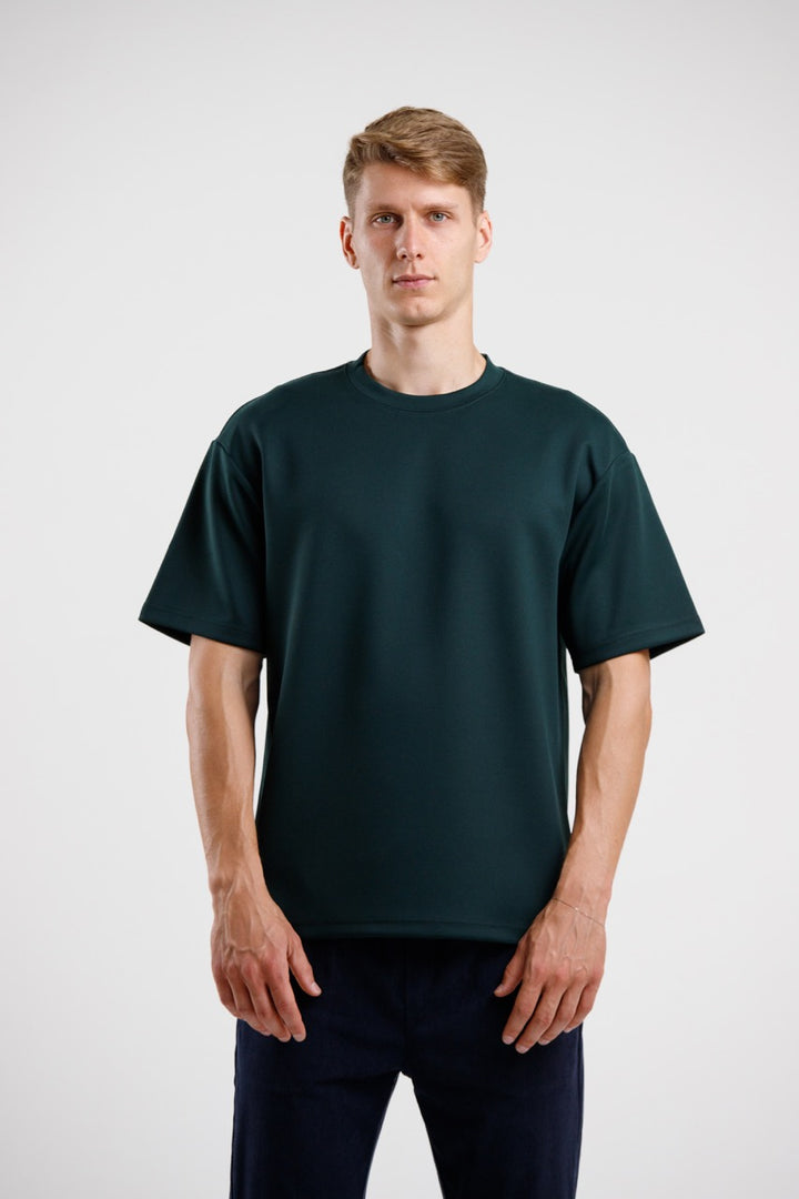 Oversized Luxury Tee - Dark Green