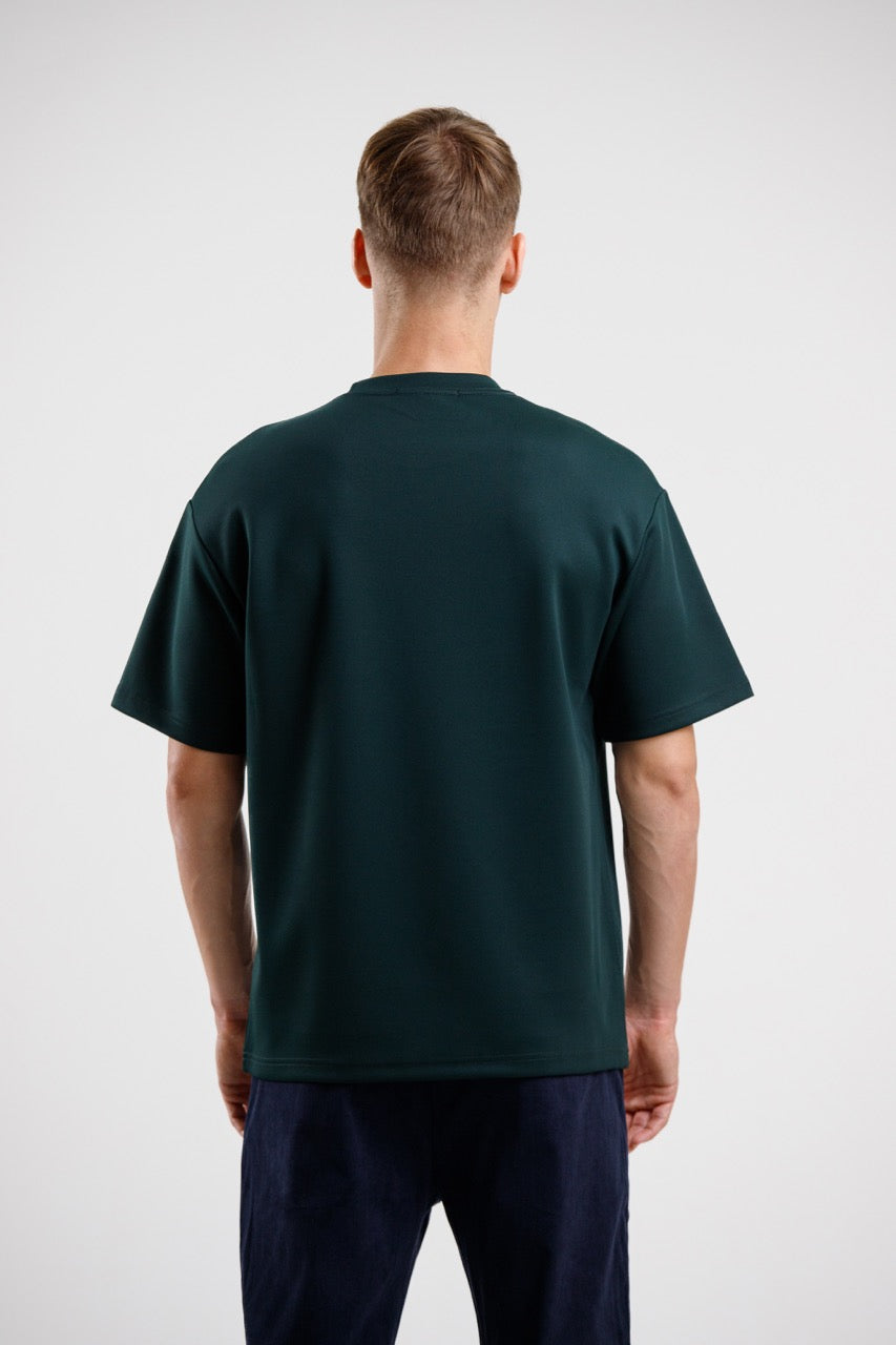 Oversized Luxury Tee - Dark Green