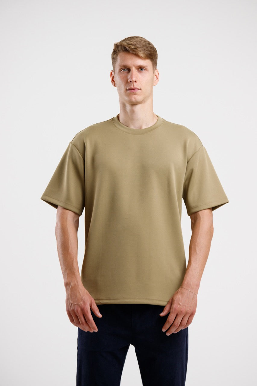 Oversized Luxury Tee - Khaki