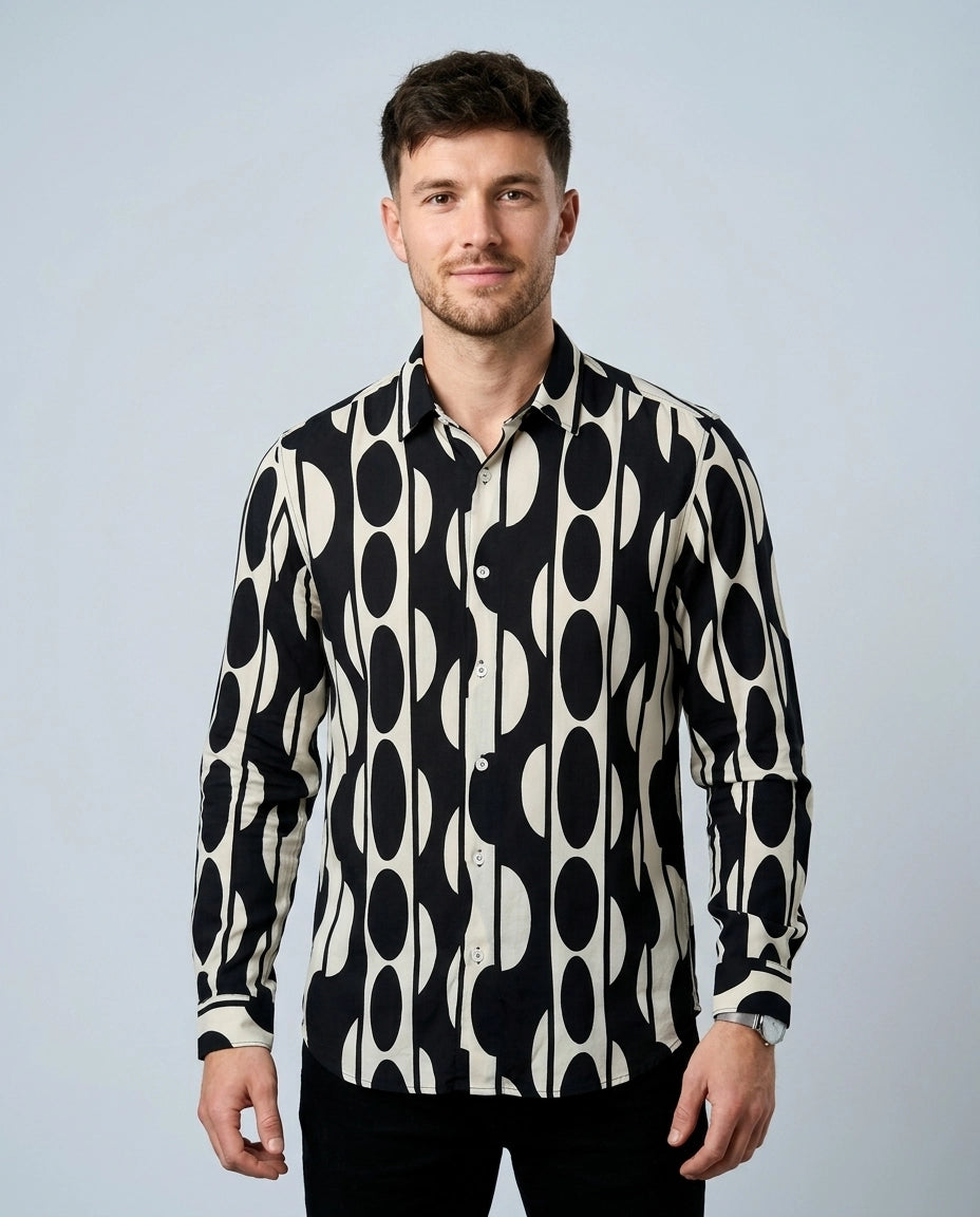 Digital Print Long Sleeve Shirt