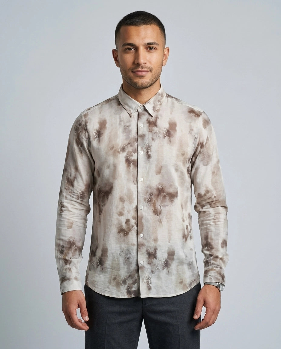 Digital Print Long Sleeve Shirt