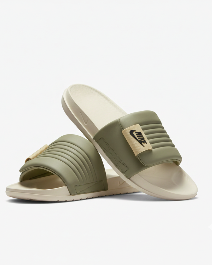 OFFCOURT ADJUSTABLE SLIDE - OLIVE GREEN