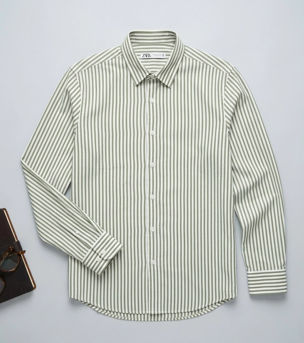 ZARA STRIPE LS SHIRT